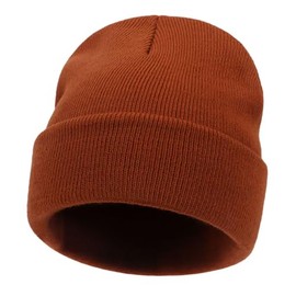 RAONMHUE Knitted Warm Hat, Sleeve Trawl Ski Hat, Winter Beanie Hat, Suitable for Travel and Outdoor Sports (AU, Alpha, Large, Caramel Color)