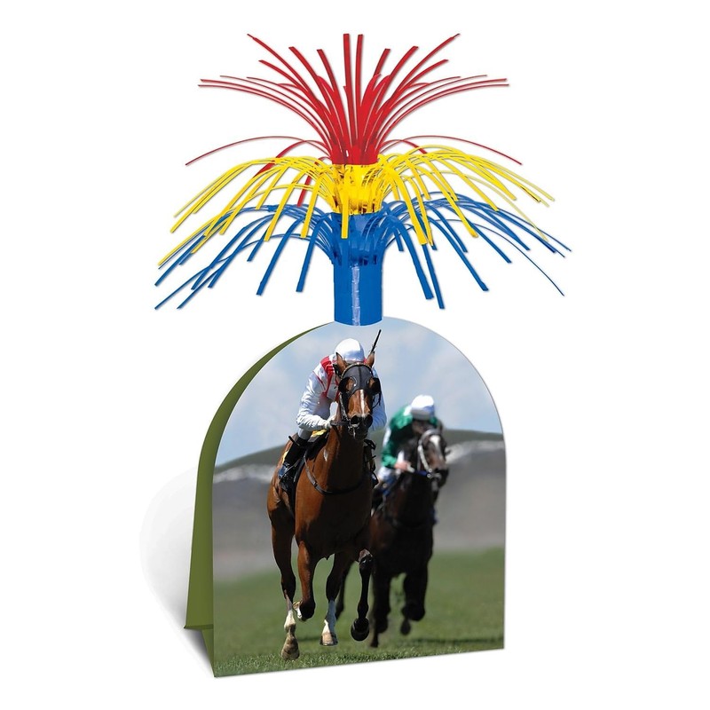Beistle Horse Racing Centerpiece