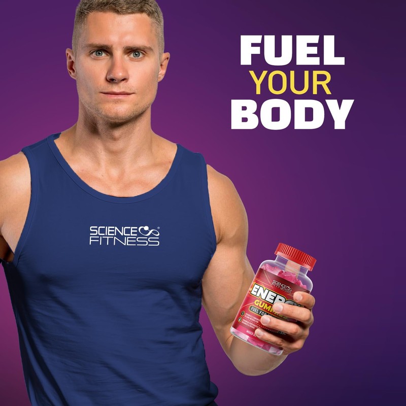 Energy Gummies |120 Mixed Berry Flavour Gummies from Science Fitness