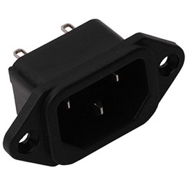 Receptacle For 3-Prong Grounded Power Cord