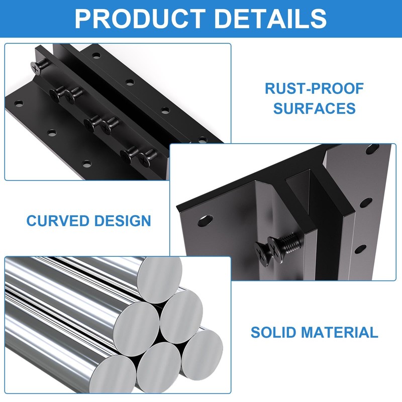 6 pcs T-Post Mounting Bracket, Stainless Steel T Post Target