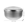 Milisten Stainless Steel Shaving Soap Cream Bowl with Lid Shaving