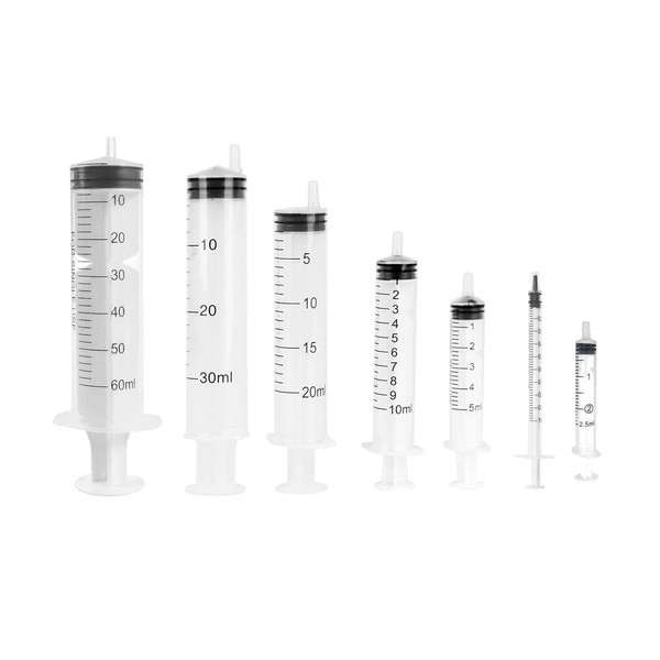 Syringe, 7 Piece Syringe Without Needle, Syringe Set, Syringe 60