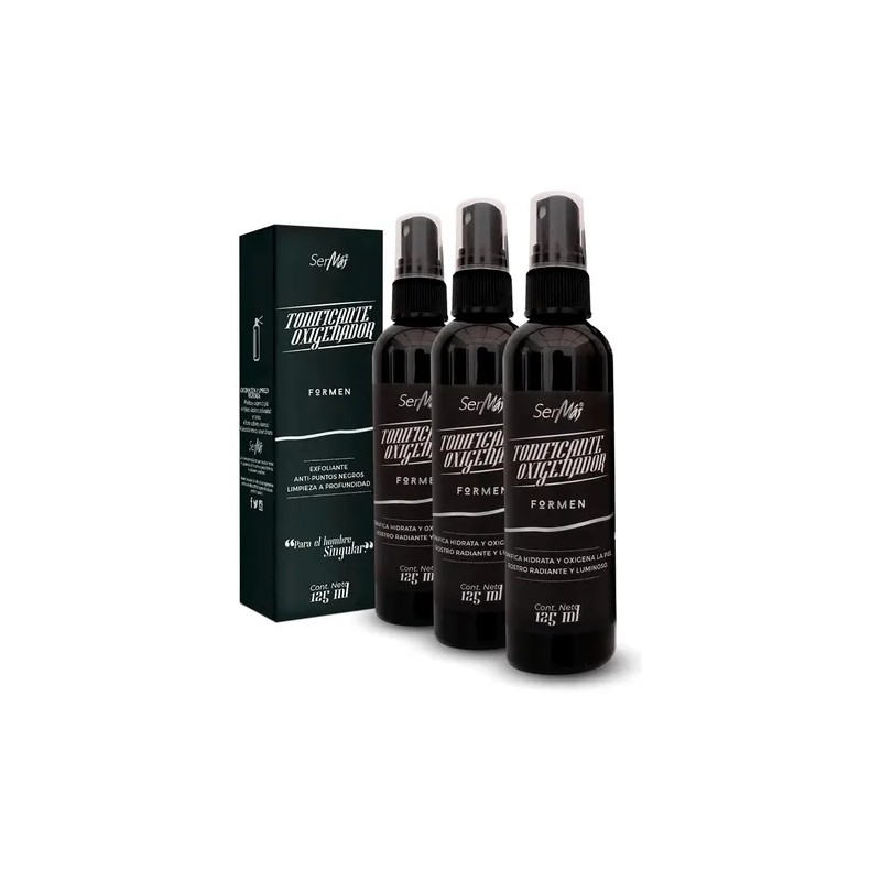 Pack de 3 Tónicos Oxigenadores Ser Más para Piel con