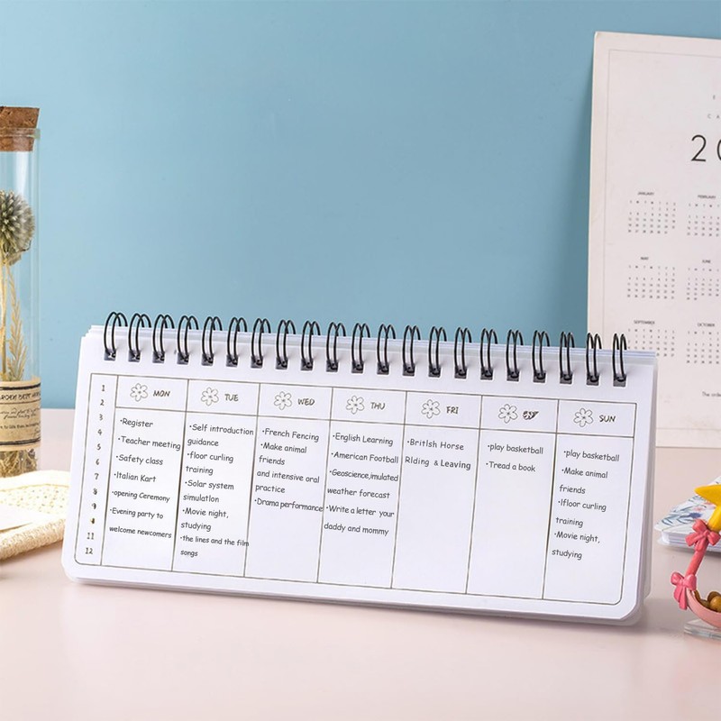 Weekly Notepad, Weekly Planner, Daily Planner, Task Management Notebook, Serving