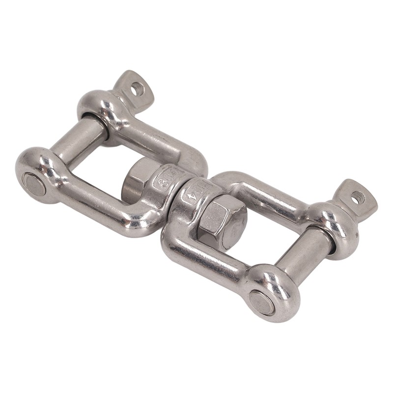 304 Stainless Steel Double Jaw Shackle Rustproof Universal Jaw Anchor