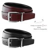 4010R-NP-RB30 Reversible Belt Genuine Leather Dress Casual Belt 1-1/8"(30mm) Wide