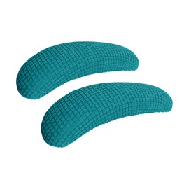FORCHEER Office Chair Armrest Covers Stretchable Water Resistant Spandex Stretch Jacquard Elastic Band Computer Office Chair Arm Pad Covers Chair Slipcover for Desk Chairs Arm 2P-Teal