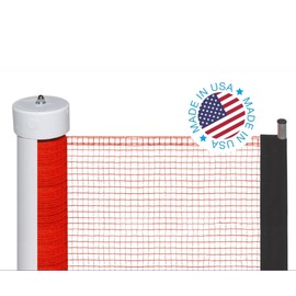 Kidkusion Retractable Driveway Guard | Adjustable Up to 12 Ft. | Visual Boundary for Playtime Safety | Orange | Made in USA