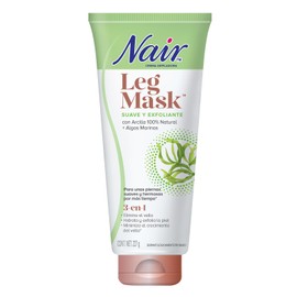 NAIR 20505788 Crema Depiladora Suave Leg Mask Exfoliante Arcillaalgas Marinas 8 oz