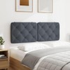 vidaXL Hanging Upholstered Headboard Cushion in Dark Gray Velvet -
