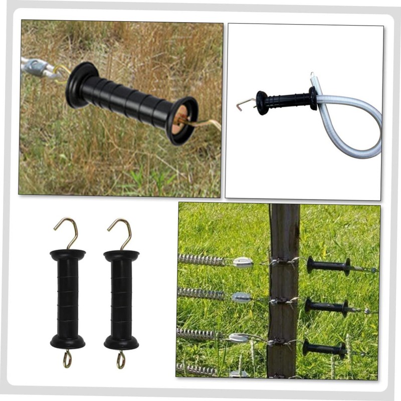 Gadpiparty 2Pcs Insulated Electric Fence Gate Handles Durable Plastic Farm