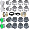 20 Sets of Faucet Aerators with Gaskets 2.2 GPM Plug-in