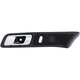 Dorman 96492 Front Driver Side Interior Door Handle Compatible with Select Ford Models, Black; Chrome