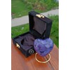 Purple Cremation Urn for Ashes Keepsake Heart Urn with Black