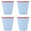 4Pcs/Set Imitation Porcelain Water Cup Originality Beverage Mug for Home