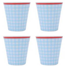 4Pcs/Set Imitation Porcelain Water Cup Originality Beverage Mug for Home School Restaurant