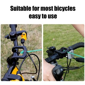 Bicycle Tow Rope, 2.5 m Rollable Bicycle Tow Rope, Children's Bicycles Tow Rope, Outdoor Bicycle Tow Rope, Traction Rope, Hook Load Capacity 198 lb Pull System Bike Towing
