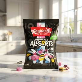 Maynards Bassetts Liquorice Allsorts 130g, Traditional Sweets