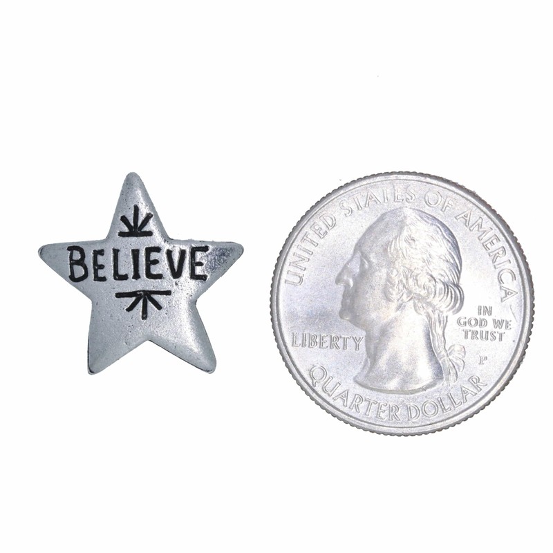Jim Clift Design Believe Star Lapel Pin - 1 Count