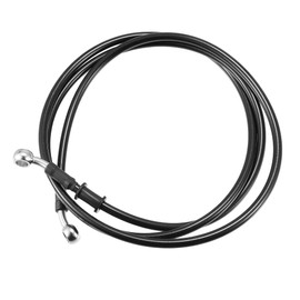 A ABSOPRO Motorcycle Hydraulic Brake Line Oil Hose 70.87 Inch 10 mm Inner Diameter Black