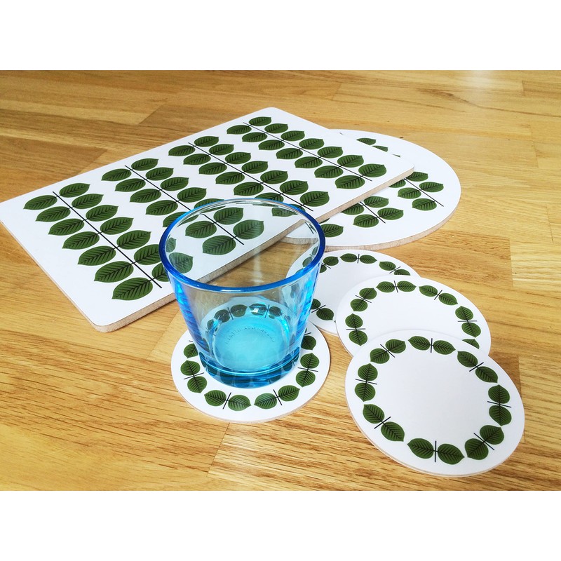 Stig Lindberg Set of 4 Coasters "Bersa" by Stig Lindberg