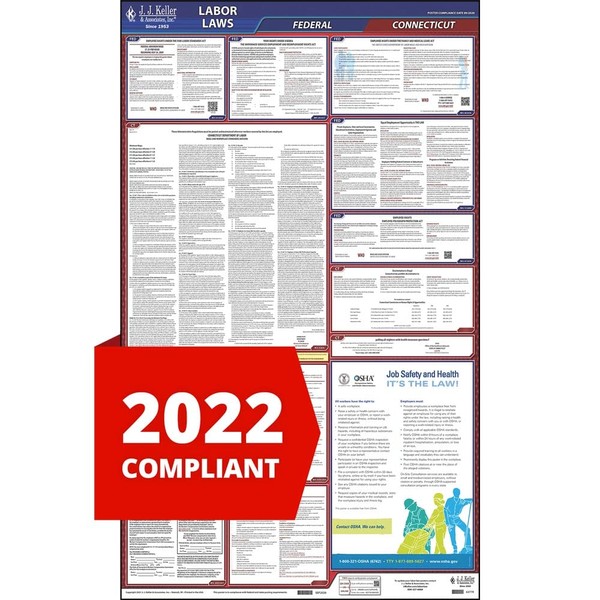 2022 Connecticut and Federal Labor Law Poster (English, CT State)