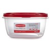 Rubbermaid Easy Find Lids Food Storage Container, 14 Cup, Red