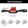 Spokeshave Tool, 10 Inch Adjustable Wood Plane Woodwork Hand Planer