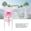 10Pcs Organza Banquet Chair Sash Exquisite Chair Bows Sashes for