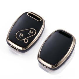 [Kinotaka] Honda Exclusive TPU Key Cover for Keyless Keys, 2 Button Accord / Elysion / Step Wagon / Fit / Odyssey / CRV / Stream / Civic / Acti Truck ha9 / etc, Black