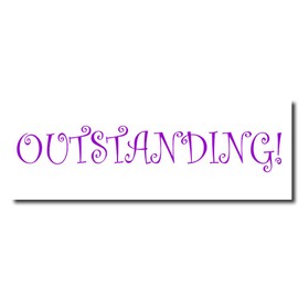 Acorn Sales - Large Outstanding Rubber Stamp