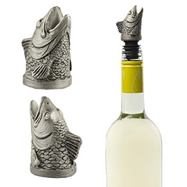 TXOKO Premium Stainless Steel Wine Pourer, Aerator and Decanter - Pour Spout for Red, White and Rose Wine, Liquor and Olive Oil! (Multiple Styles)