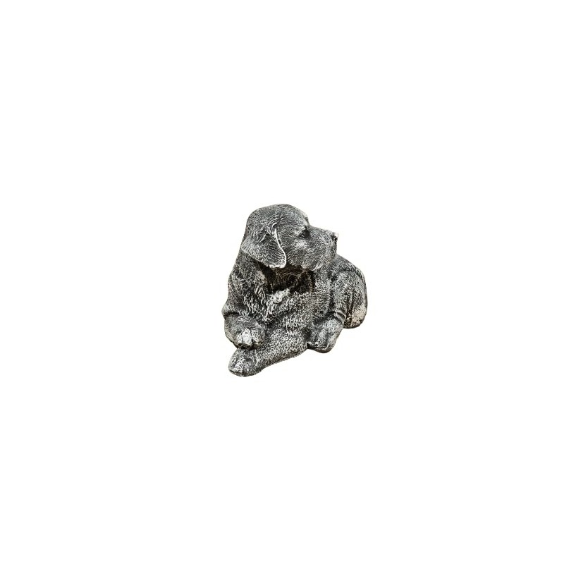 Generisch Labrador Retrivier Dog Figurine, Decoration, Dog Statue in Grey,