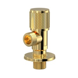Bathroom Angle Stop Valve Shut Off Quarter Turn Hot Cold Water Shut Off Valve For Toilet Kitchen Sink