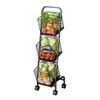 3-Tier Fruit Basket Stand for Kitchen, Wire Market Basket Food