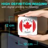 1 x Square Jumbo Size Coaster 12cm Quebec Canada Flag