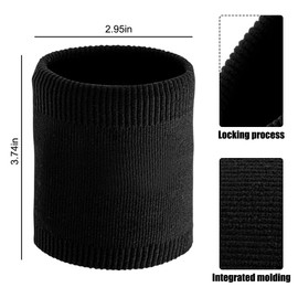 ZUYYON 6 Pairs Dance Shoe Socks Over Sneakers Shoe Cover on Smooth Floors Dancing Shoe Sliders Ballet Dancers Turning Socks, Black, One Size