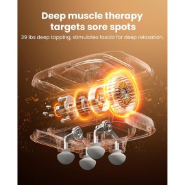 Bob and Brad 4-Head Back Massager for Lower Back Pain Deep Tissue Percussion Massage Gun Gift