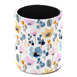 otnrnondcl Floral Design Pencil Holder, Pencil Cup for Desk, Makeup Brush Holder Cup for Kids Desk Organizer for Office, Classroom, Home