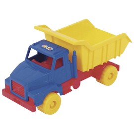 DANTOY TIPPER TRUCK 21cm - red, yellow, blue tipper lorry