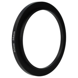 vhbw 50mm to 58mm Step Up Ring Adapter for Camera Lens Filter Adapter Metal Black