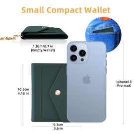 Gostwo Womens Wallet RFID Blocking Small Wallets Woman Credit Card Holder Trifold Ladies Wallets with Coins Zipper Pocket(Green)