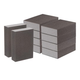 sourcing map 10pcs Superfine Sanding Sponge Blocks 500-600 Grit Foam Sanding Block for Polishing Kitchen Metal Wood Drywall, 100x70x25mm