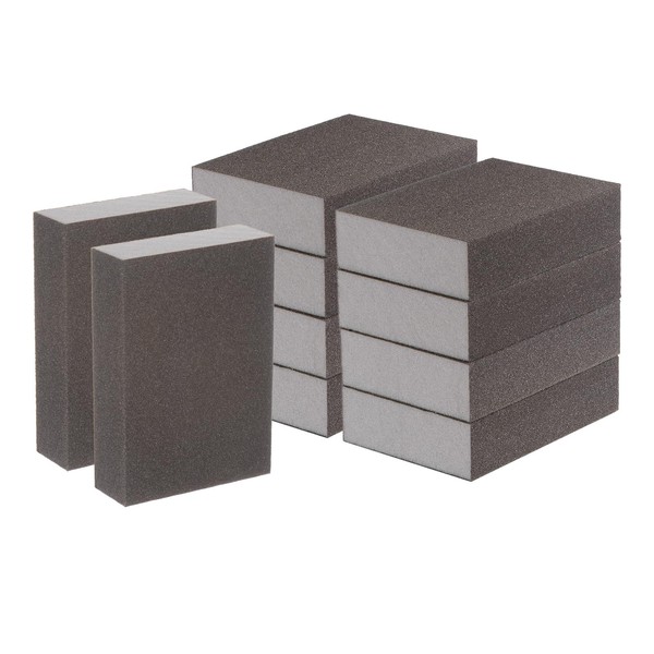 sourcing map 10pcs Superfine Sanding Sponge Blocks 500-600 Grit Foam