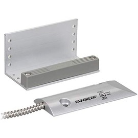 Seco-Larm SM-226L-3Q Overhead Door Magnetic Contact (Pack of 2), 2-3/4" (70mm) Gap, Open/Closed Loop (3 Wires), 24" (61cm) Armored Wire Leads, Adjustable to Fit Most Door-Channel Widths, Weatherproof