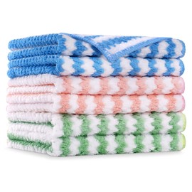Vicloon Microfiber Cleaning Cloths, 6Pcs Super Absorbent Microfibre Cleaning Cloth，Reusable Microfiber Dish Cloths，Multipurpose Cleaning Towels for House,Kitchen, Size 30 x 30 cm