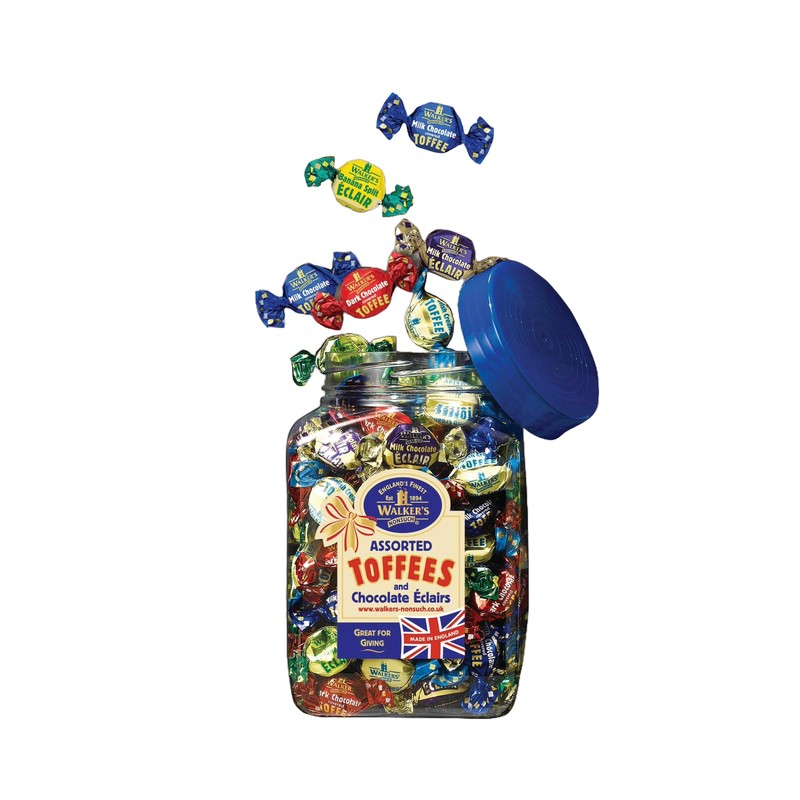 Walkers' Nonsuch Assorted Toffees & Chocolate Éclairs | Contains English