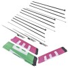 3-Piece Advertising Open Feather Flags Kit with Pole and Ground