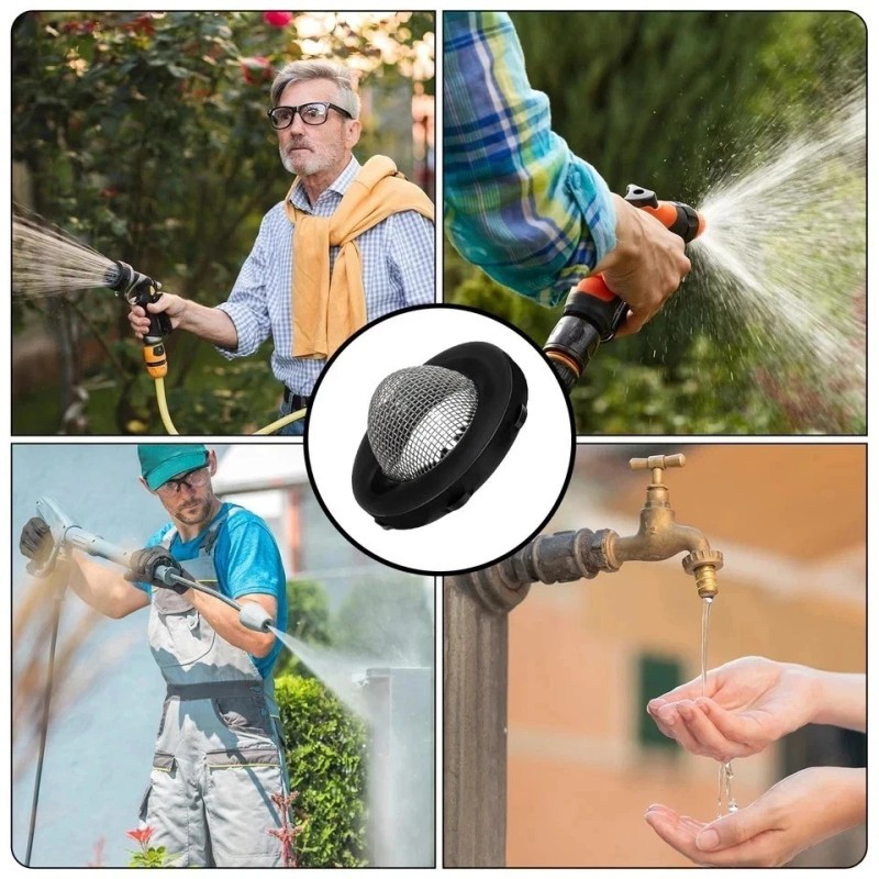 Piriuuo 12 Pcs Hose Washers, Stainless Stain Garden Hose Screen